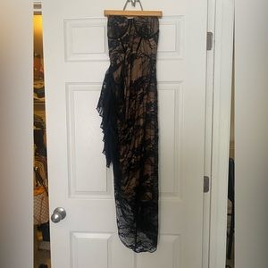 Black/Lace Strapless dress